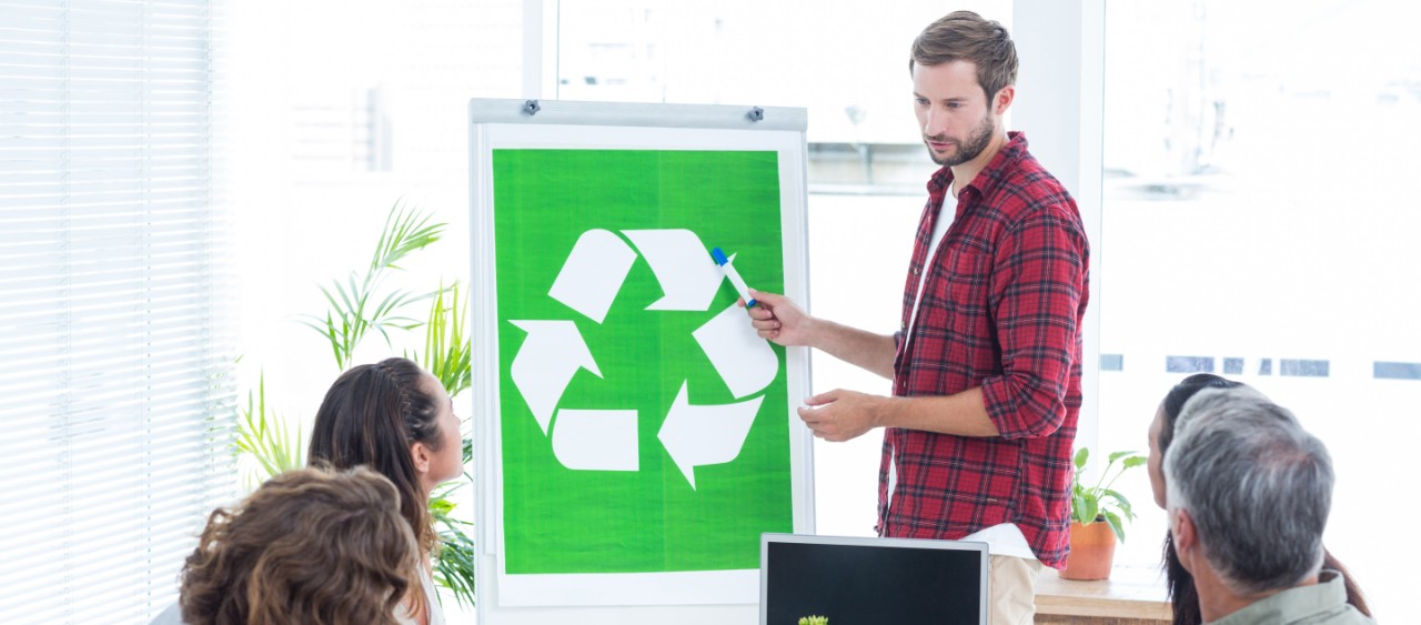 Image of educating about recycling 