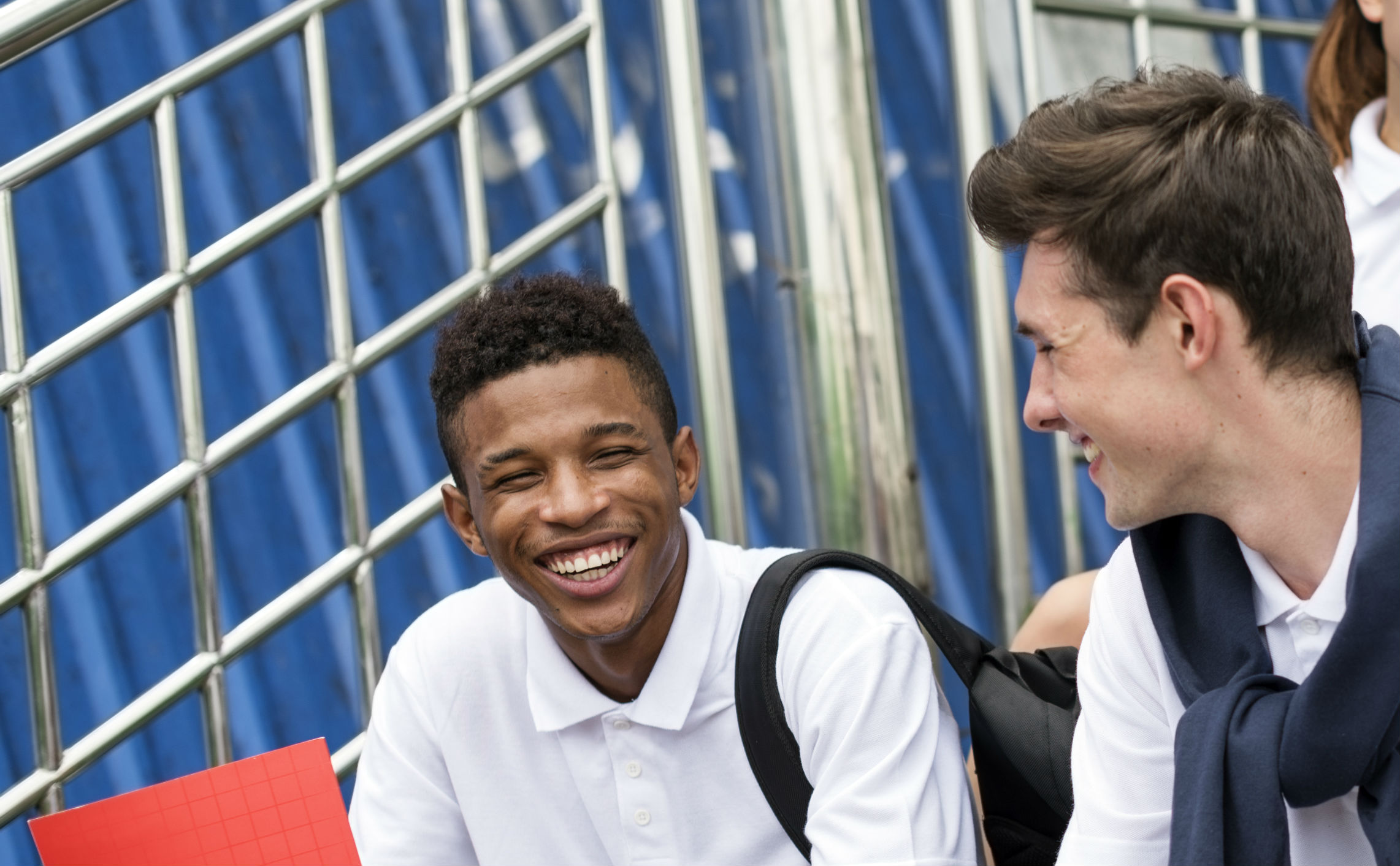 Students enjoying each others company