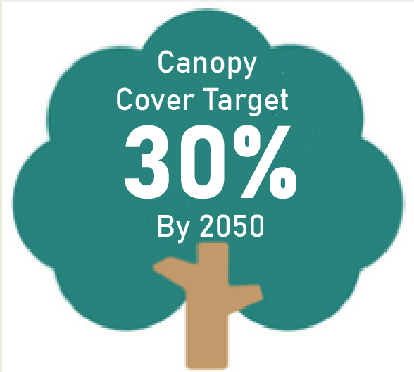 Urban Forest Strategy Canopy Cover Target 30% by 2050