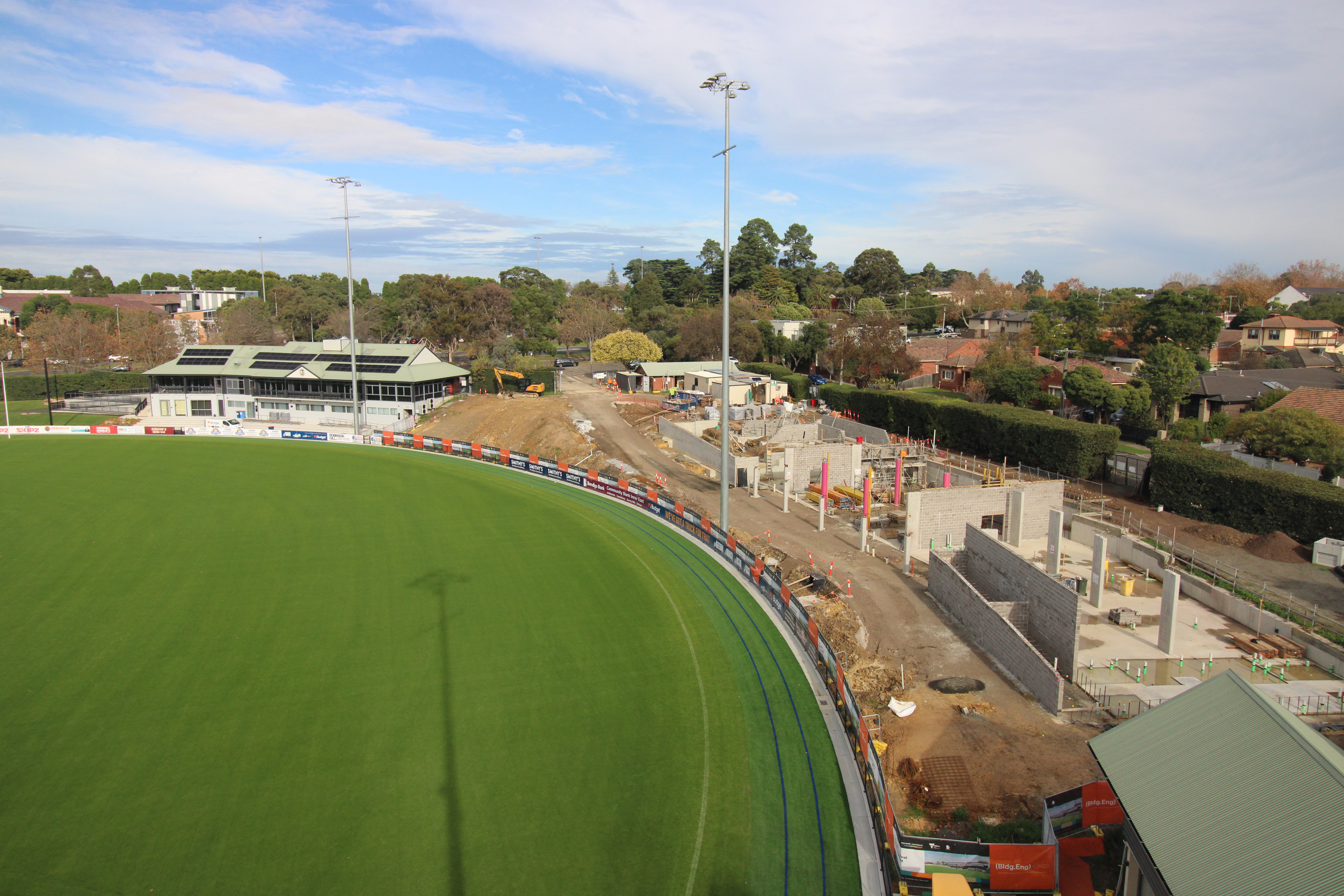 Progress of West Pavilion