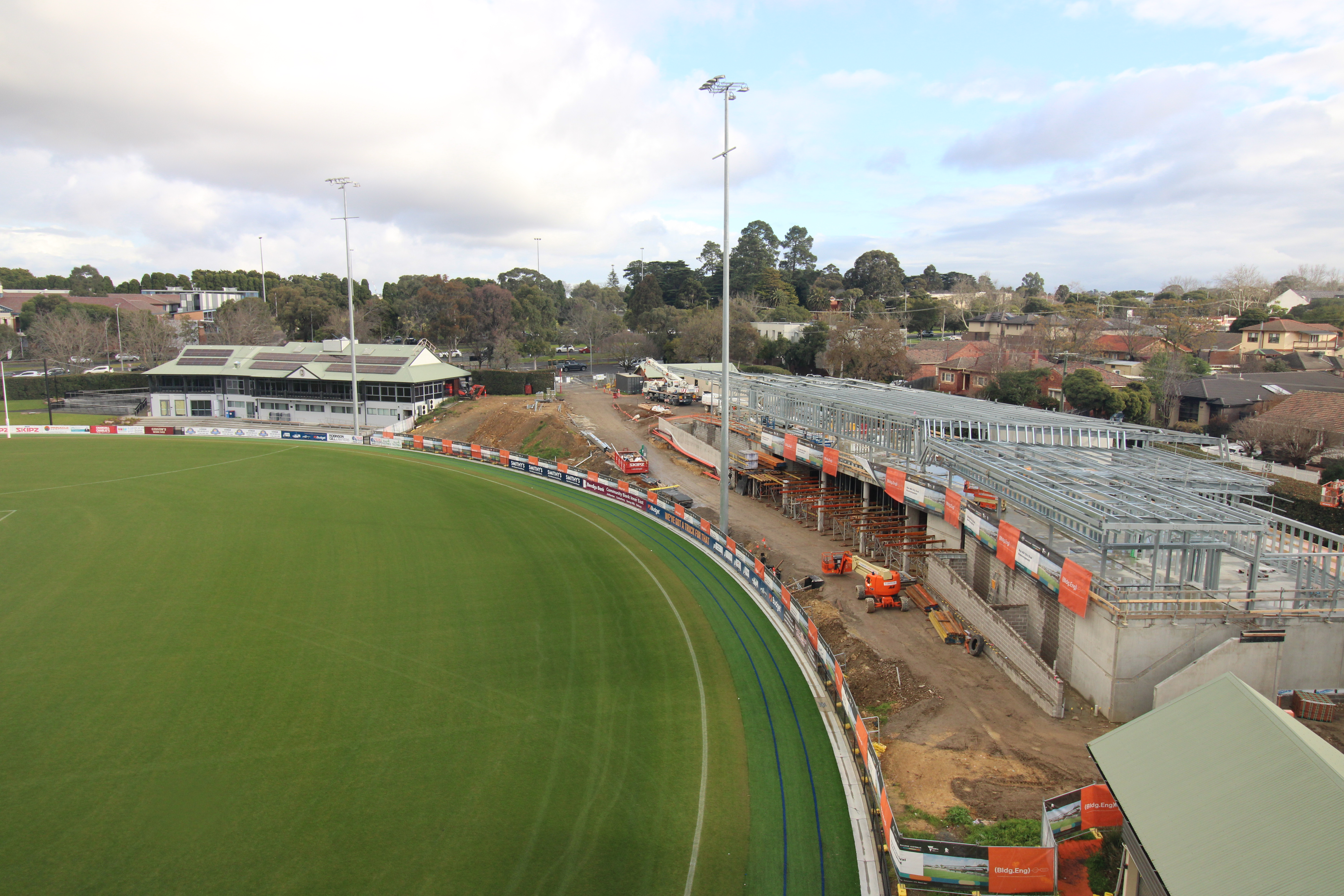 Progress of West Pavilion