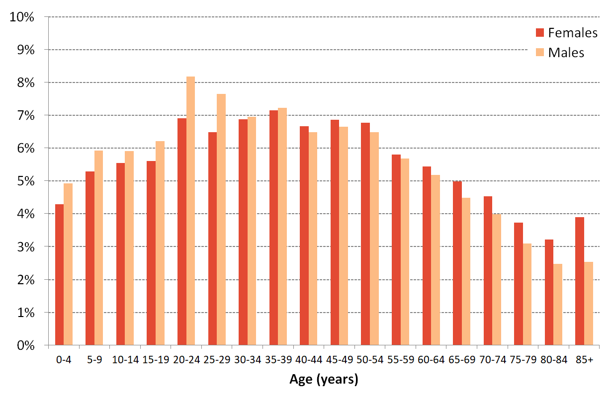 Figure 2 Age Structure by Gender