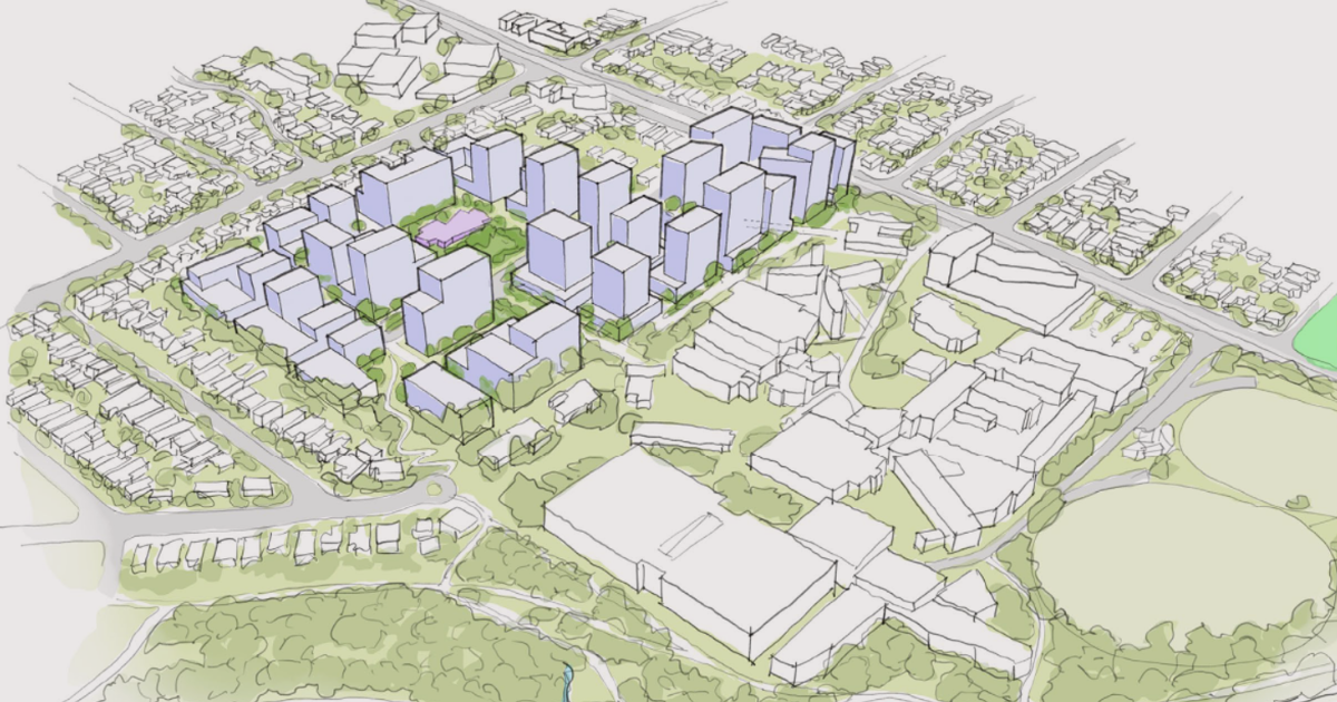 Artist's impression of proposed development at the Mount Scopus site in Burwood