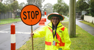 Chris at her crossing