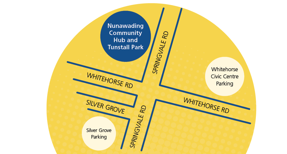 Map of  Parking options