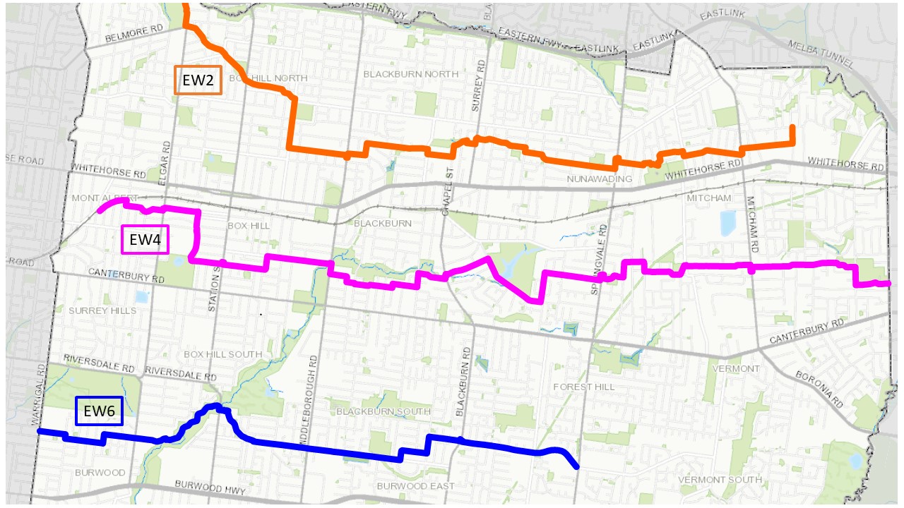 Easy Ride Route Map June 2021