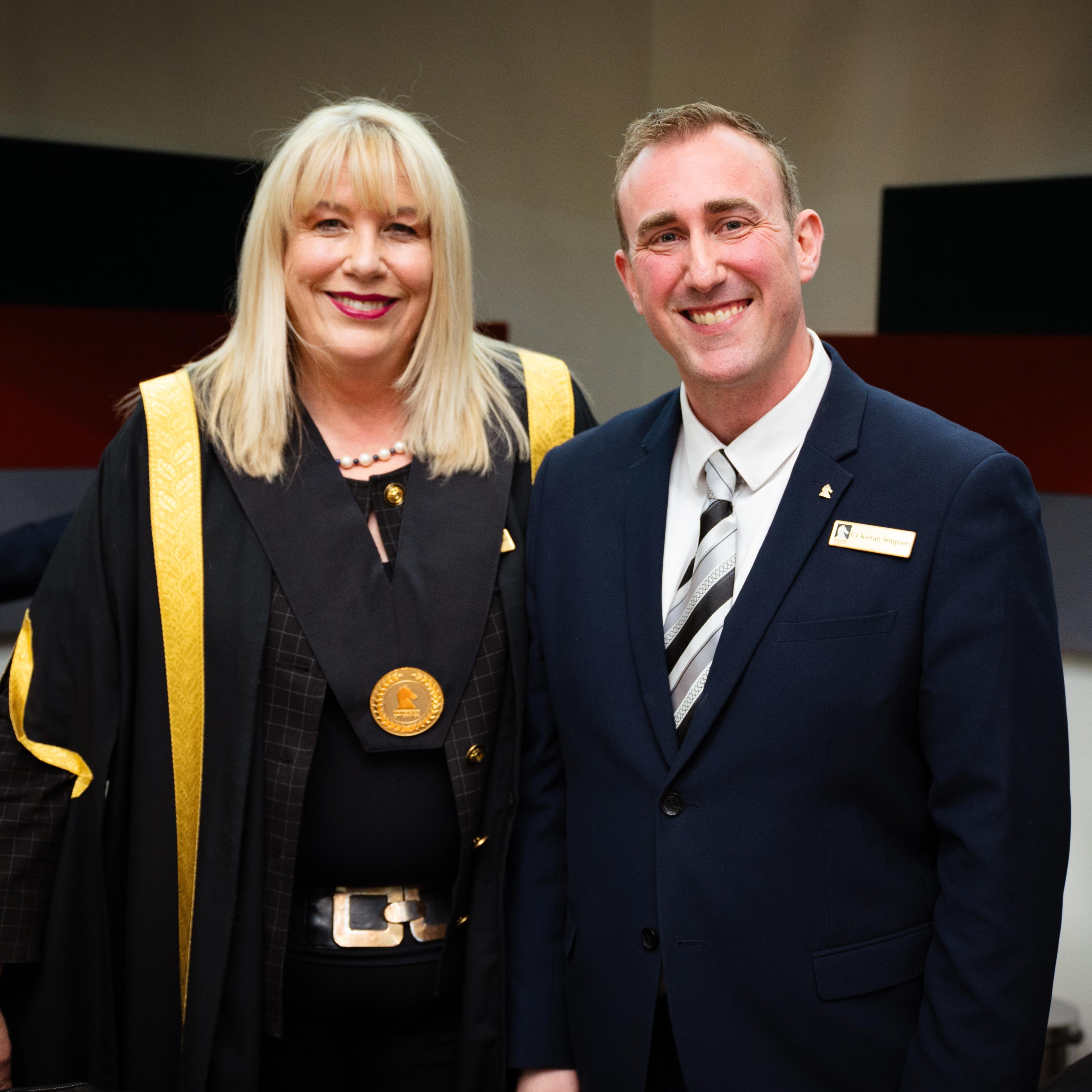 Recently elected Whitehorse Mayor Cr Kirsten Langford and Deputy Mayor Cr Kieran Simpson
