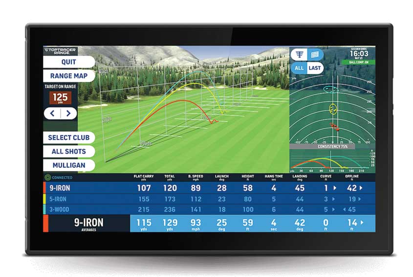 Virtual golf screen