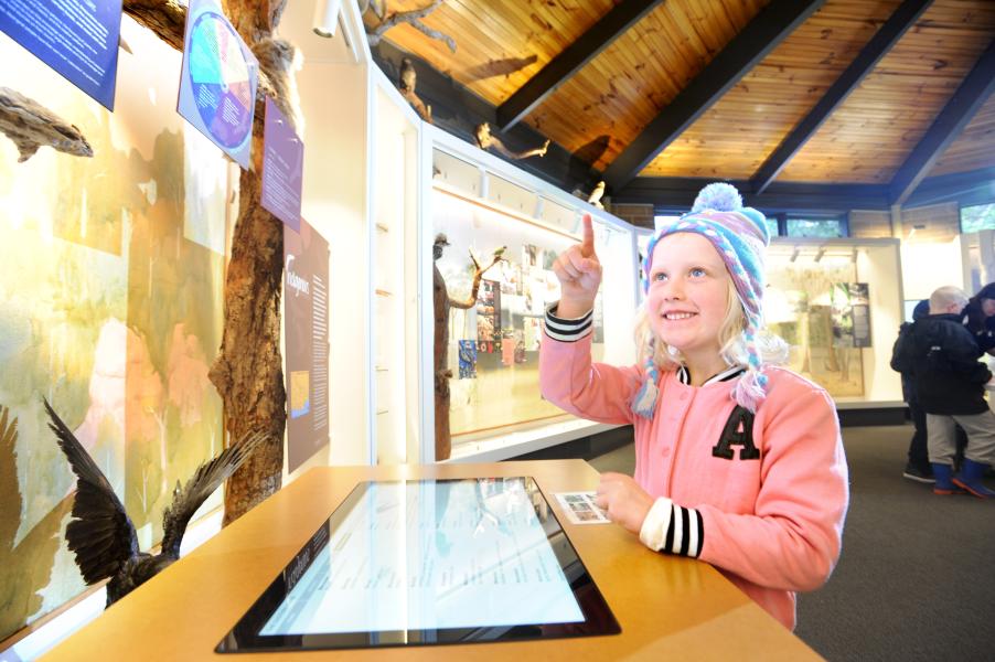 Child at Blackburn Lake Sanctuary Visitor Centre