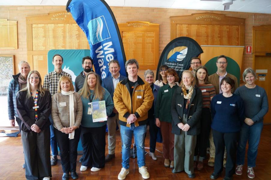 Group photo of the partners of GCRC inside