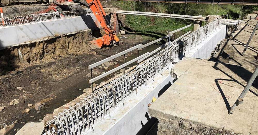 construction work at main street bridge