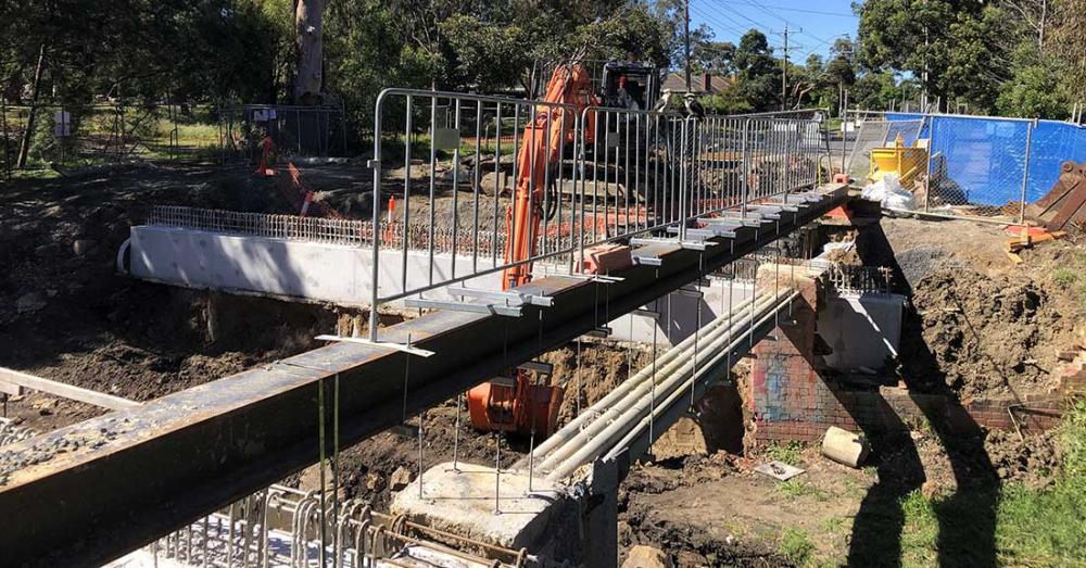 construction work at main street bridge