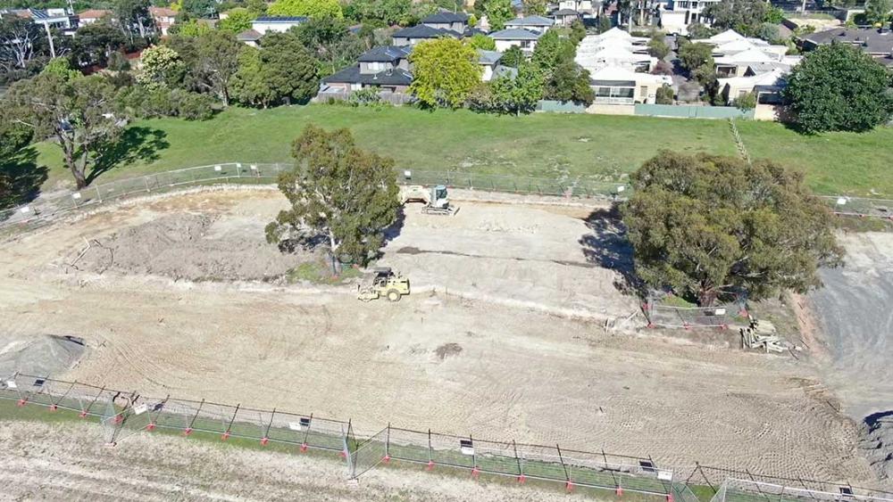 Sparks reserve works - drone shot 