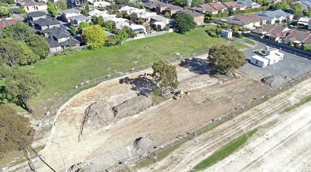 Sparks reserve works - drone shot 