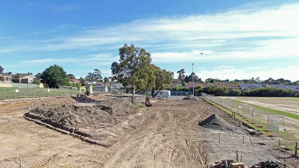 Sparks reserve works - drone shot 