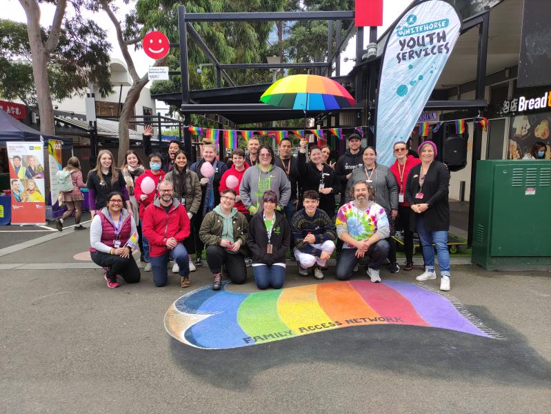 Whitehorse Youth Team and community organisation celebrating IDAHOBIT Day