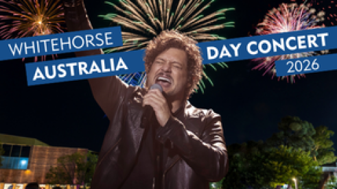 rob mills singing with fireworks behind him