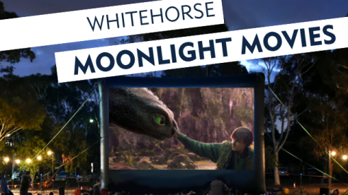 Image on an outdoor cinema 