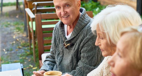 Older people enjoying time together