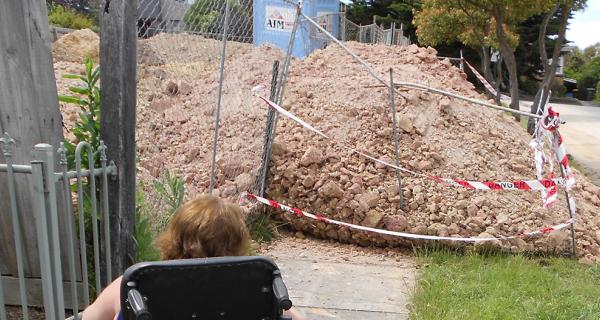 pile of dirt on building site