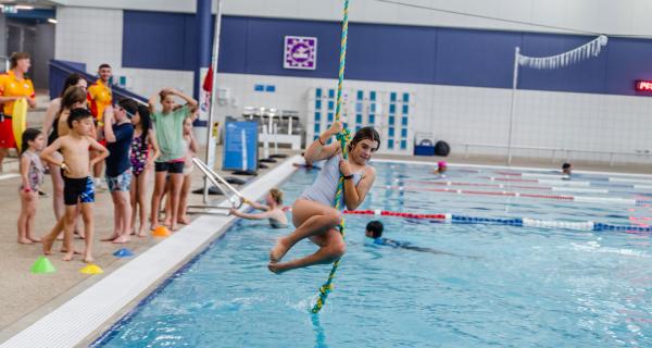 People at a pool