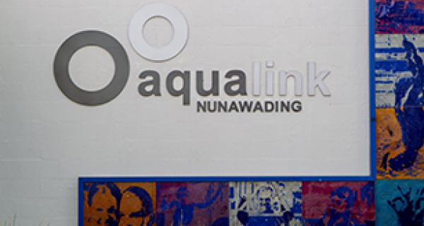 Aqualink Nunawading sign