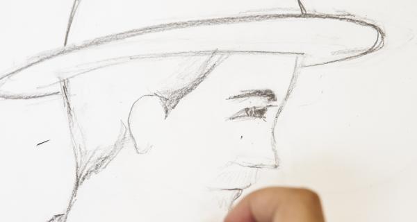 A self portrait sketch 