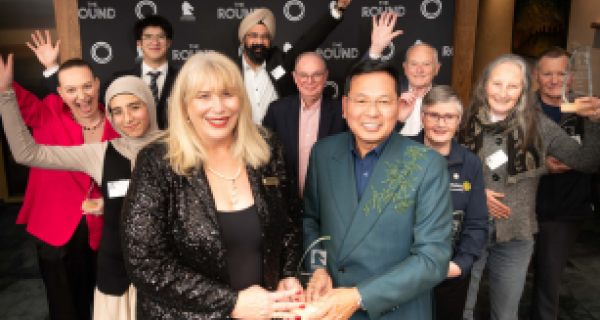 Civic Award Winners and Mayor