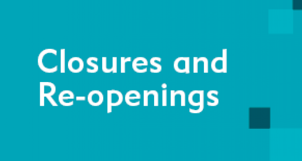 Whitehorse City Council Closures and Re-openings
