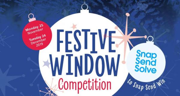 Festive Window 2019 WBIZ banner