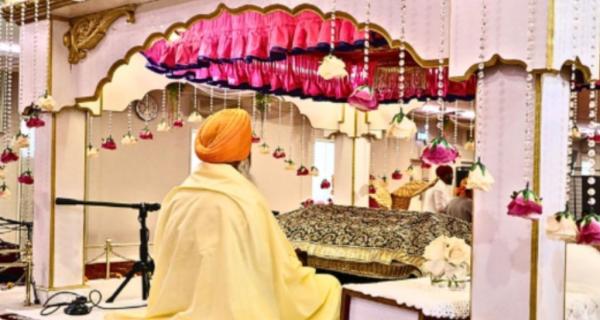 Gurdwara Temple pink image of faith