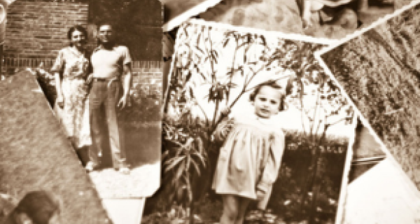 collection of sepia toned photos on a table