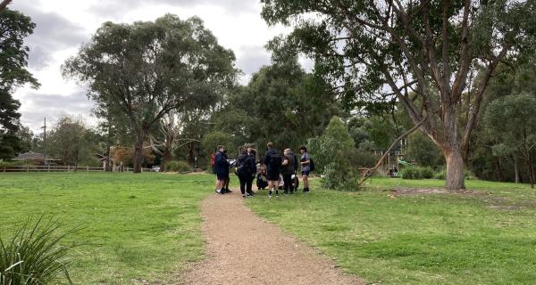 Secondary School students at Blackburn Lake Sanctuary