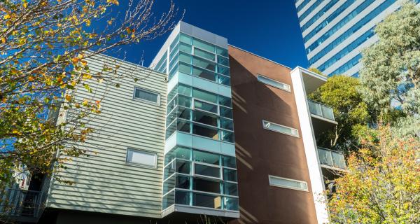 View of Bruce St Student Accomm