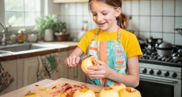 child cooking
