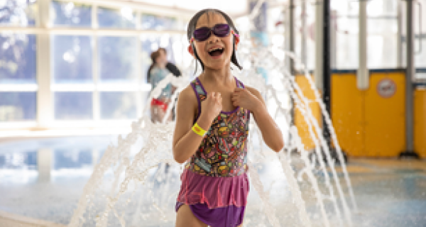 girl in pool