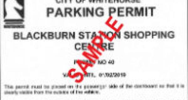 Whitehorse Trader's Parking Permit