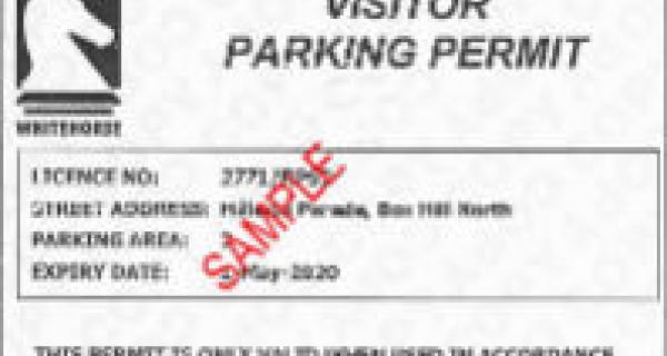 Whitehorse Visitor Parking Permit Image