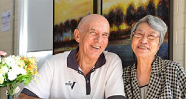 lady and man sitting together