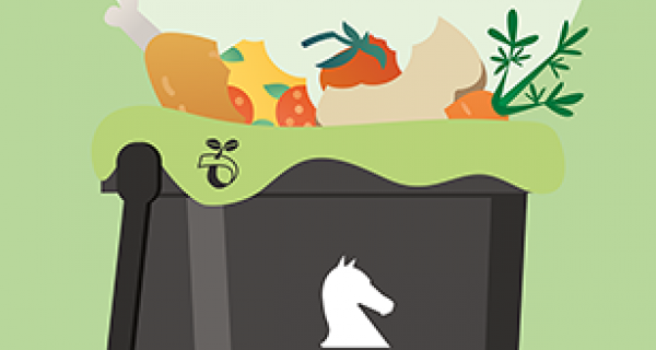 Food waste caddy graphic