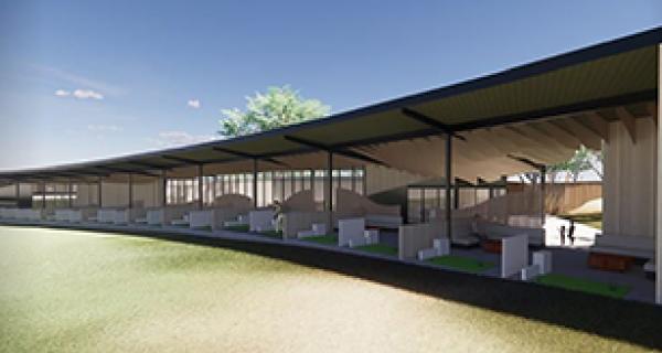 Render of a new golf range