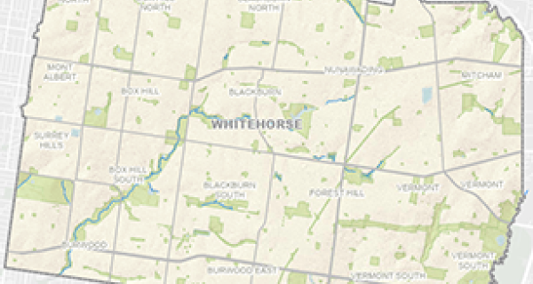 Map of Whitehorse area