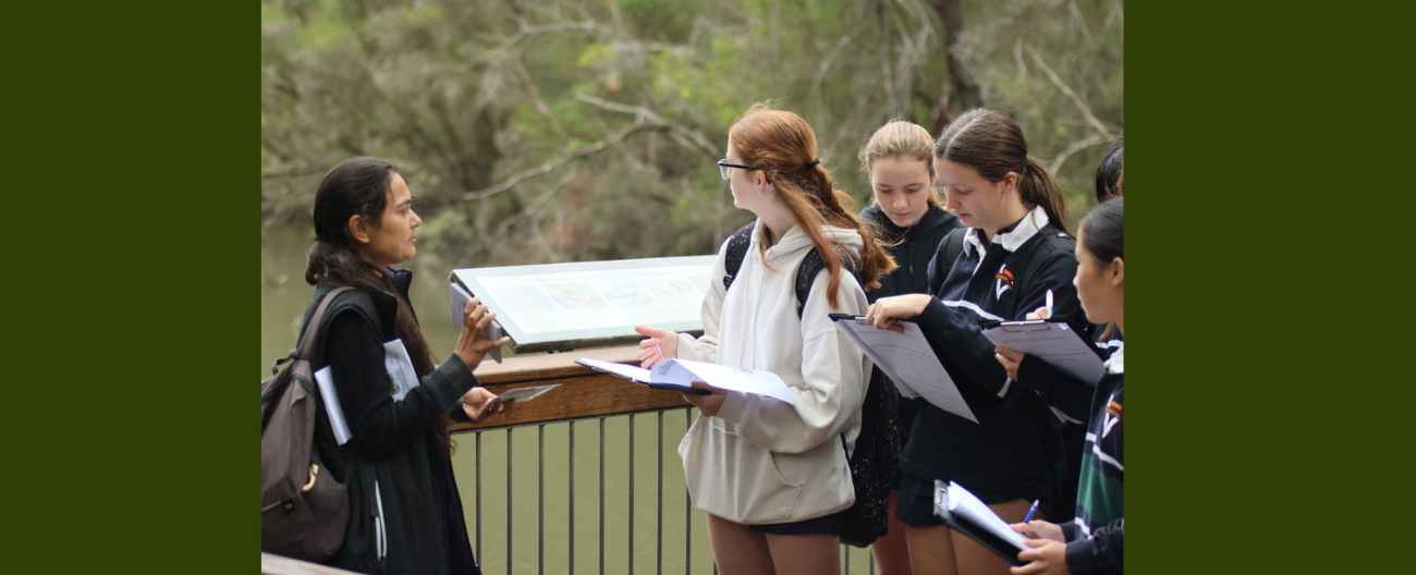 Secondary School students at Blackburn Lake Sanctuary wetlands