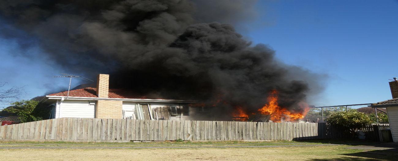 Photo of house Fire