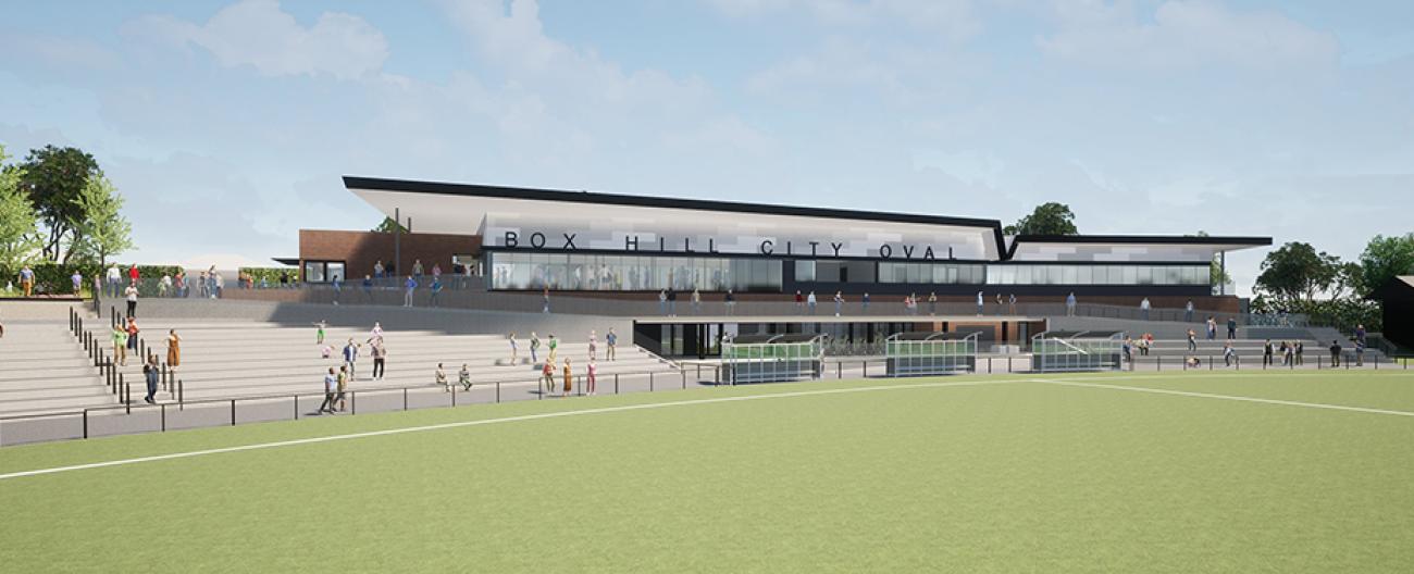 Box Hill City Oval new pavilion