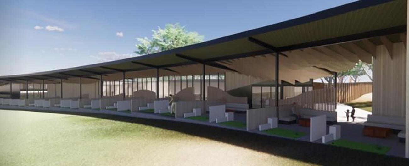 Render of a new golf range