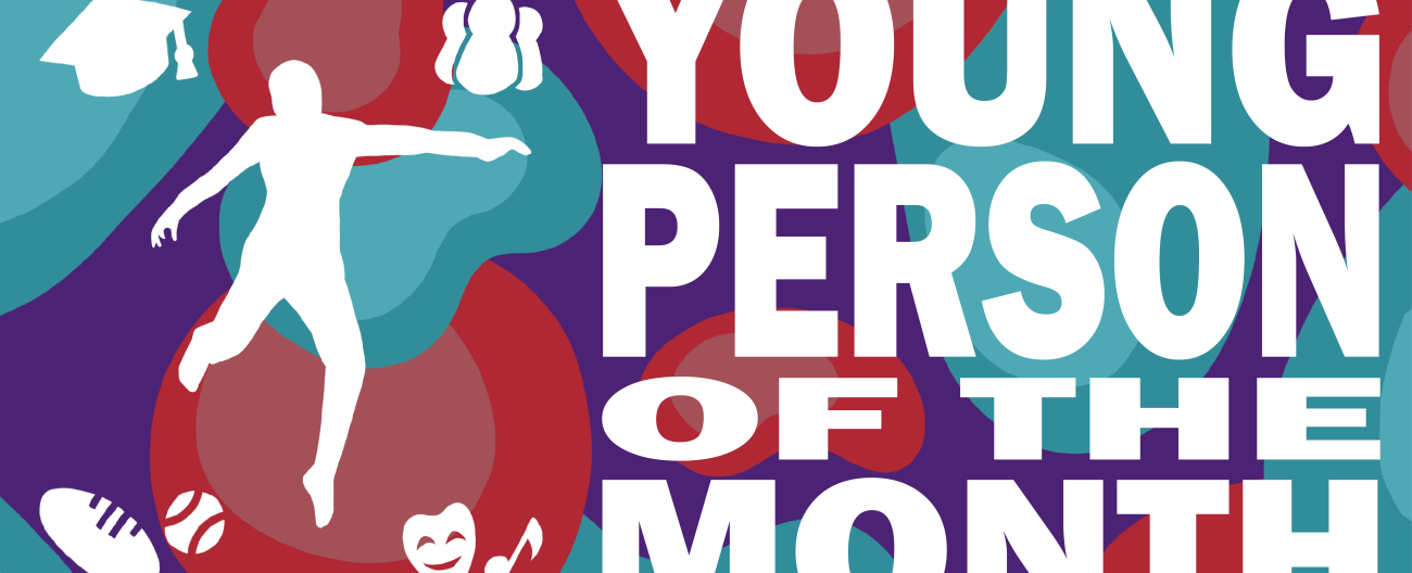promotional logo for Young Person of the Month Award