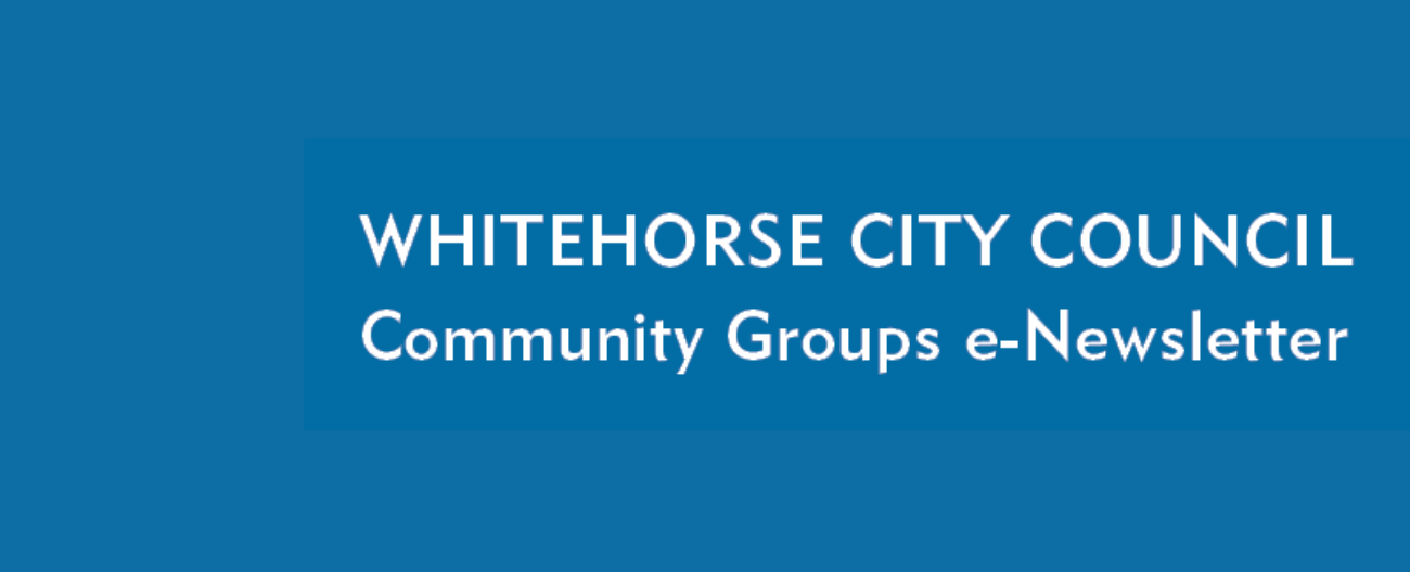 Community Groups e-Newsletter Subscription banner