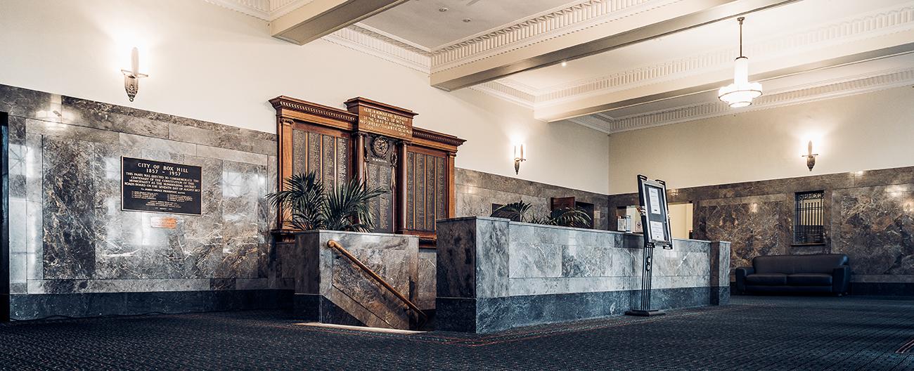 Town Hall foyer