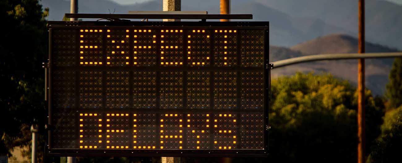 Photo of delays expected sign